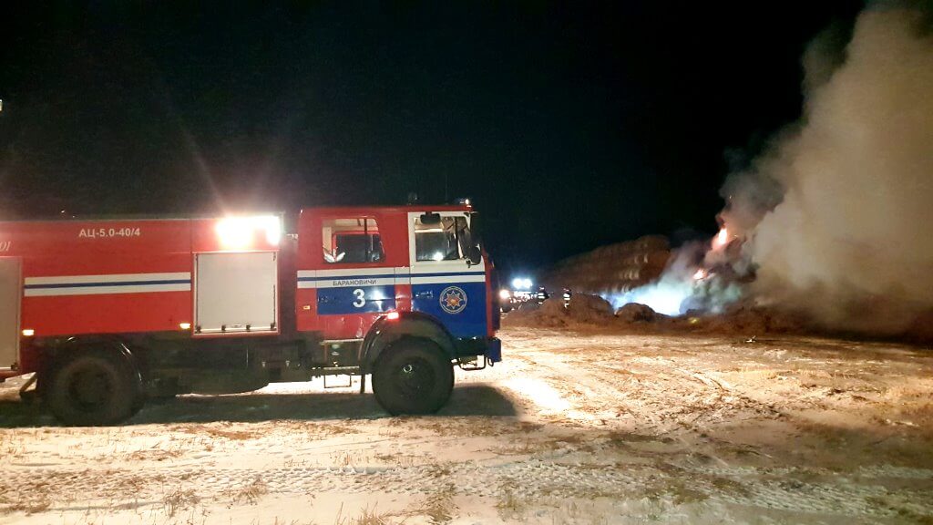 Пожар в д.Новый Свет Барановичского района МЧС